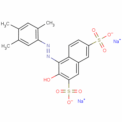 Ponceau 3r Structure,3564-09-8Structure