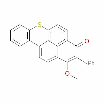 1-Methoxy-2-phenyl-3h-naphtho[2,1,8-mna]thioxanthen-3-one Structure,35826-82-5Structure