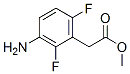 Benzeneacetic acid, 3-amino-2,6-difluoro-, methyl ester Structure,361336-80-3Structure