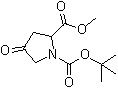 1-Tert-butyl 2-methyl 4-oxopyrrolidine-1,2-dicarboxylate Structure,362706-26-1Structure