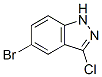 5-Bromo-3-chloro-1H-indazole Structure,36760-19-7Structure