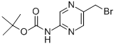 (5-BRomomethylpyrazin-2-yl)carbamic acid tert-butyl ester Structure,369638-69-7Structure