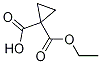 1-(Ethoxycarbonyl)cyclopropanecarboxylic acid Structure,3697-66-3Structure