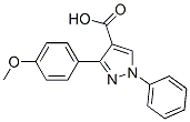 3-(4-Methoxyphenyl)-1-phenyl-1H-pyrazole-4-carboxylic acid Structure,372107-36-3Structure