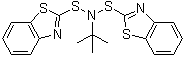 N-Benzothiazol-2-ylsulfanyl-N-tert-butyl-benzothiazole-2-sulfenamide Structure,3741-80-8Structure