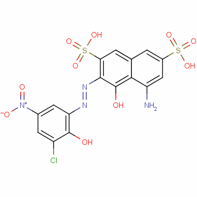 8-Amino-2-(3-chloro-2-hydroxy-5-nitrophenylazo)-1-naphthol-3,6-disulfonic acid Structure,3769-62-8Structure