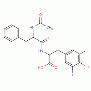 N-acety-l-phenylalanyl-3,5-diiodo-l-tyrosine Structure,3786-08-1Structure