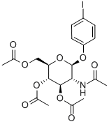 4-碘苯基 2-乙酰氨基-3,4,6-三-o-乙?；?2-脫氧-b-d-吡喃葡萄糖苷結(jié)構(gòu)式_38229-75-3結(jié)構(gòu)式