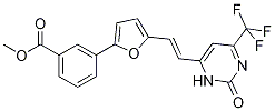 3-(5-{(e)-2-[2-氧代-6-(三氟甲基)-2,3-二氫嘧啶-4-基]乙烯基}-2-呋喃基)苯甲酸甲酯結(jié)構(gòu)式_385376-07-8結(jié)構(gòu)式