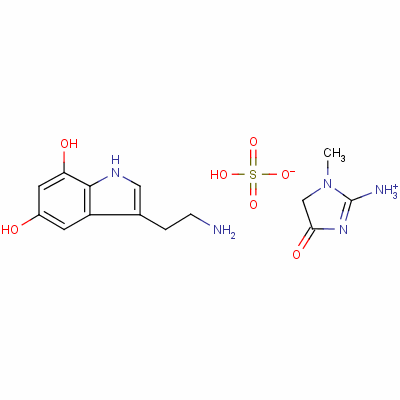 5,7-Dihydroxytryptamine creatinine sulfate salt Structure,39929-27-6Structure