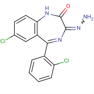 7-Chloro-5-(2-chlorophenyl)-2-hydrazinyl-3h-1,4-benzodiazepine Structure,40070-48-2Structure