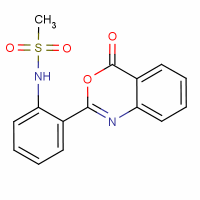 Methanesulfonamide,n-[2-(4-oxo-4h-3,1-benzoxazin-2-yl)phenyl]- Structure,40144-33-0Structure