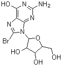 8-溴鳥苷結(jié)構(gòu)式_4016-63-1結(jié)構(gòu)式