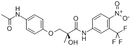 Propanamide, 3-[4-(acetylamino)phenoxy]-2-hydroxy-2-methyl-N-[4-nitro-3-(trifluoromethyl)phenyl]-, (2S)- Structure,401900-40-1Structure