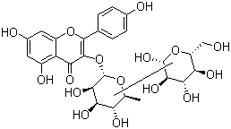 百蕊草素I/山柰酚-3-葡萄糖鼠李糖苷I結(jié)構(gòu)式_40437-72-7結(jié)構(gòu)式