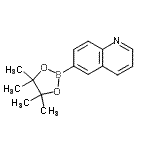 6-喹啉硼酸頻那醇酯結(jié)構(gòu)式_406463-06-7結(jié)構(gòu)式