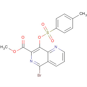 Methyl 5-bromo-8-(tosyloxy)-1,6-naphthyridine-7-carboxylate Structure,410545-60-7Structure