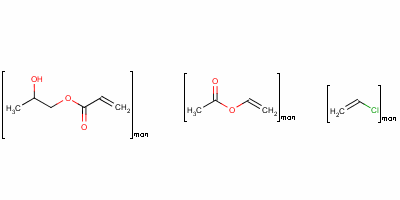 氯乙烯、乙酸乙烯酯、丙烯酸-β-羥丙酯三元共聚樹脂結(jié)構(gòu)式_41618-91-1結(jié)構(gòu)式