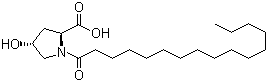 N-Hexadecanoyl-4-hydroxy-L-proline Structure,41736-92-9Structure