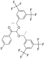 2,2-Bis[(1r)-1-[3,5-bis(trifluoromethyl)phenyl]ethoxy]-1-(4-fluorophenyl)ethanone Structure,419574-40-6Structure