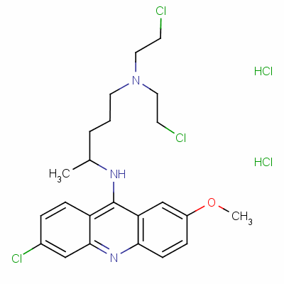 氮芥喹丫因結(jié)構(gòu)式_4213-45-0結(jié)構(gòu)式