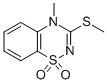 4-Methyl-3-methylthio-4H-1,2,4-benzothiadiazin-1,1-dioxide Structure,42140-71-6Structure