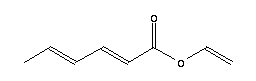 Sorbic acid vinyl ester (stabilized with mehq) Structure,42739-26-4Structure