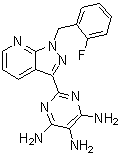 2-(1-(2-Fluorobenzyl)-1h-pyrazolo[3,4-b]pyridin-3-yl)pyrimidine-4,5,6-triamine Structure,428854-24-4Structure