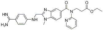 Alanine, n-[[2-[[[4-(aminoiminomethyl)phenyl]amino]methyl]-1-methyl-1h-benzimidazol-5-yl]carbonyl]-n-2-pyridinyl-, ethyl ester Structure,429658-95-7Structure