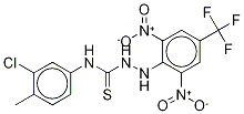 N-(3-chloro-4-methylphenyl)-2-[2,6-dinitro-4-(trifluoromethyl)phenyl]-hydrazinecarbothioamide Structure,436133-68-5Structure