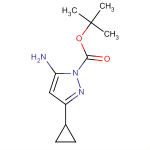 Tert-butyl 5-amino-3-cyclopropyl-1h-pyrazole-1-carboxylate Structure,437982-59-7Structure