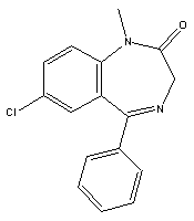 地西泮結(jié)構(gòu)式_439-14-5結(jié)構(gòu)式