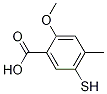 2-Methoxy-4-methyl-5-sulfanylbenzoic acid Structure,439579-12-1Structure