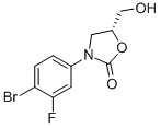 (5R)-3-(4-溴-3-氟苯基)-5-羥基甲基噁唑啉-2-酮結構式_444335-16-4結構式