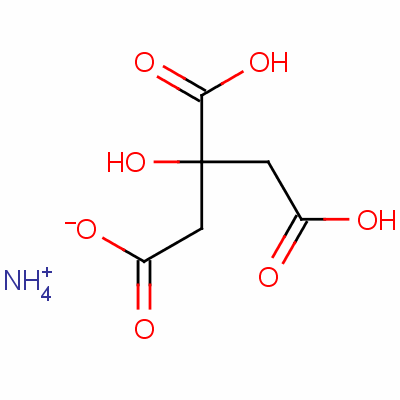 1,2,3-Propanetricarboxylicacid, 2-hydroxy-, ammonium salt (1:1) Structure,4450-94-6Structure