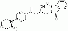 1H-Isoindole-1,3(2H)-dione, 2-[(2R)-2-hydroxy-3-[[4-(3-oxo-4-morpholinyl)phenyl]amino]propyl]- Structure,446292-07-5Structure