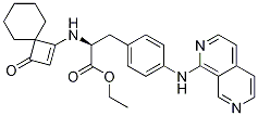 (S)-3-(4-(2,7-萘啶-1-基氨基)苯基)-2-(3-氧代螺[3.5]-1-壬烯-1-基氨基)丙酸乙酯結(jié)構(gòu)式_455264-29-6結(jié)構(gòu)式