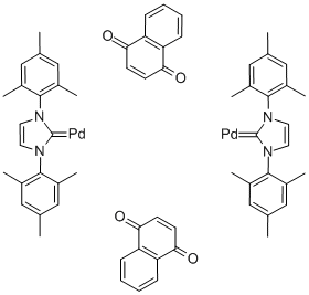 1,3-Bis(2,4,6-trimethylphenyl)imidazol-2-ylidene(1,4-naphthoquinone)palladium ( Structure,467220-49-1Structure