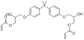 Bisphenol A glycerolate (1 glycerol/phenol) diacrylate Structure,4687-94-9Structure