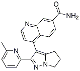 7-Quinolinecarboxamide, 4-[5,6-dihydro-2-(6-methyl-2-pyridinyl)-4h-pyrrolo[1,2-b]pyrazol-3-yl]- Structure,476477-15-3Structure