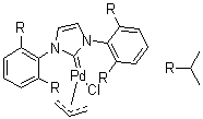 Allylchloro[1,3-bis(2,6-di-i-propylphenyl)imidazol-2-ylidene]palladium Structure,478980-03-9Structure