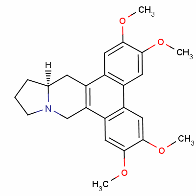 (S)-9,11,12,13,13a,14-六氫-2,3,6,7-四甲氧基二苯并[f,h]吡咯并(1,2-b)異喹啉結(jié)構(gòu)式_482-20-2結(jié)構(gòu)式