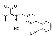 L-valine, n-[(2-cyano[1,1-biphenyl]-4-yl)methyl]-, methyl ester, monohydrochloride Structure,482577-59-3Structure