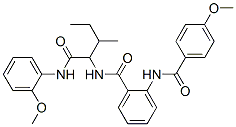 (9ci)-2-[(4-甲氧基苯甲?；?氨基]-n-[1-[[(2-甲氧基苯基)氨基]羰基]-2-甲基丁基]-苯甲酰胺結(jié)構(gòu)式_485810-28-4結(jié)構(gòu)式