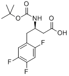 (3R)-N-(tert-Butoxycarbonyl)-3-amino-4-(2,4,5-trifluorophenyl) butanoic Acid Structure,486460-00-8Structure