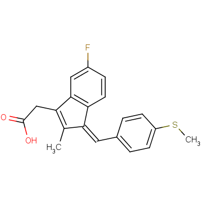 硫化舒林酸結(jié)構(gòu)式_49627-27-2結(jié)構(gòu)式