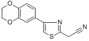 2-[4-(2,3-Dihydro-1,4-benzodioxin-6-yl)-1,3-thiazol-2-yl]acetonitrile Structure,499771-17-4Structure