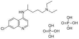 磷酸氯喹結構式_50-63-5結構式