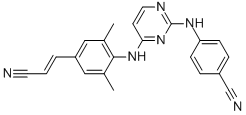 4-[[4-[[4-[(E)-2-cyanoethenyl]-2,6-dimethyl-phenyl]amino]pyrimidin-2-yl]amino]benzonitrile Structure,500287-72-9Structure