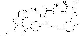 (5-Amino-2-butyl-3-benzofuranyl)[4-[3-(dibutylamino)propoxy]phenyl]-methanone ethanedioate Structure,500791-70-8Structure